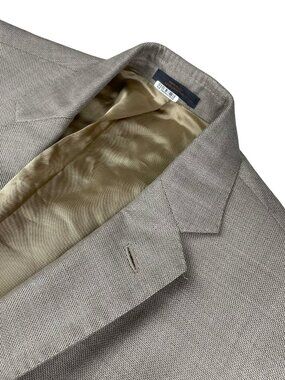 Monte Rosso Men's Colombo Cashmere/Silk Lightweight Blazer Beige • Italy • 44R